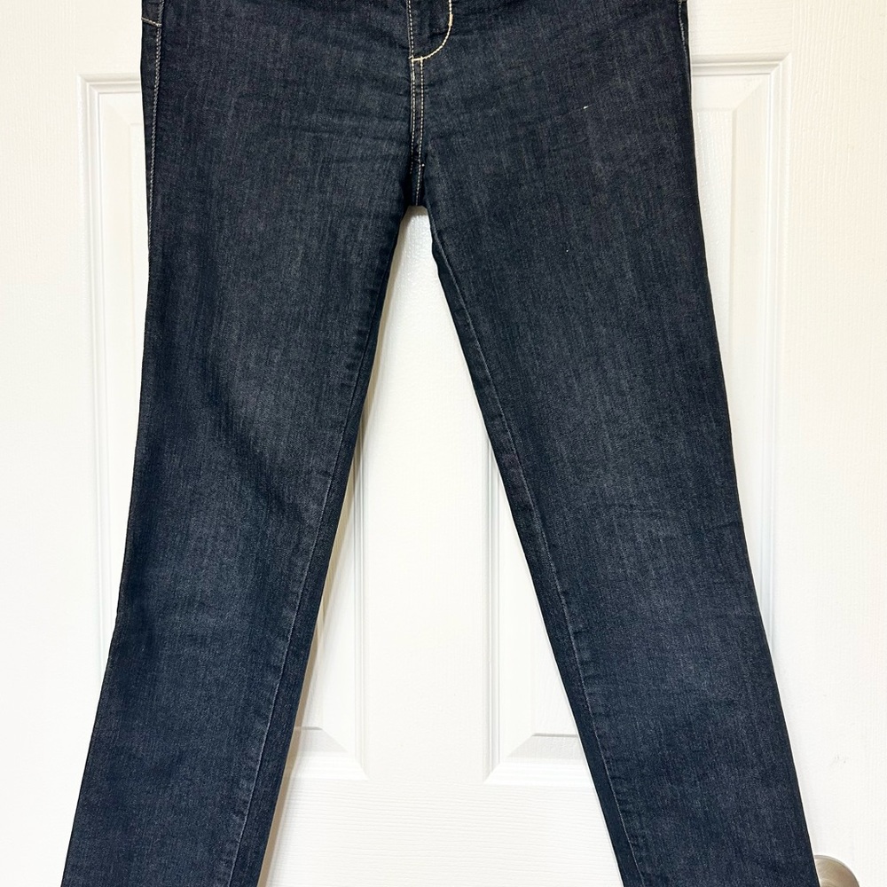 Italian tight cropped dark blue jeans Liu Jo size 28